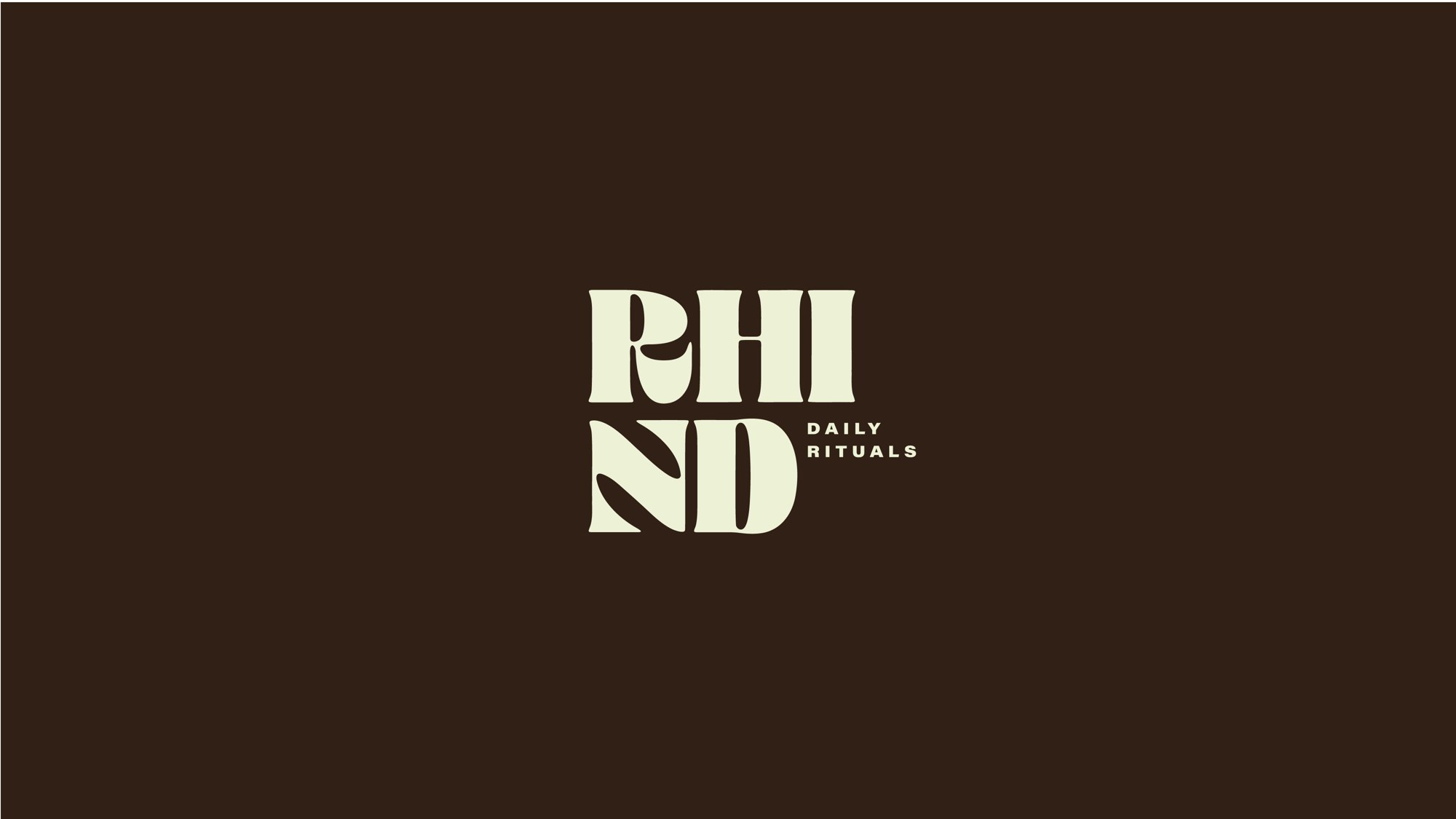 RHIND stacked lockup reversed on chocolate